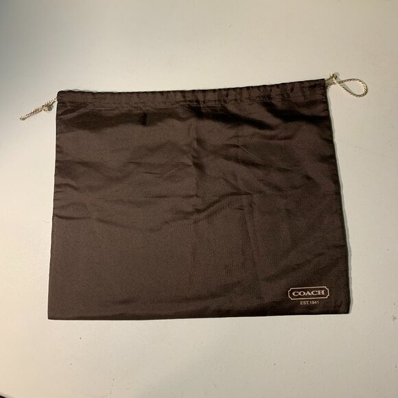 Coach brown drawstring dust bag 16.5" x 13.5" - Picture 1 of 1